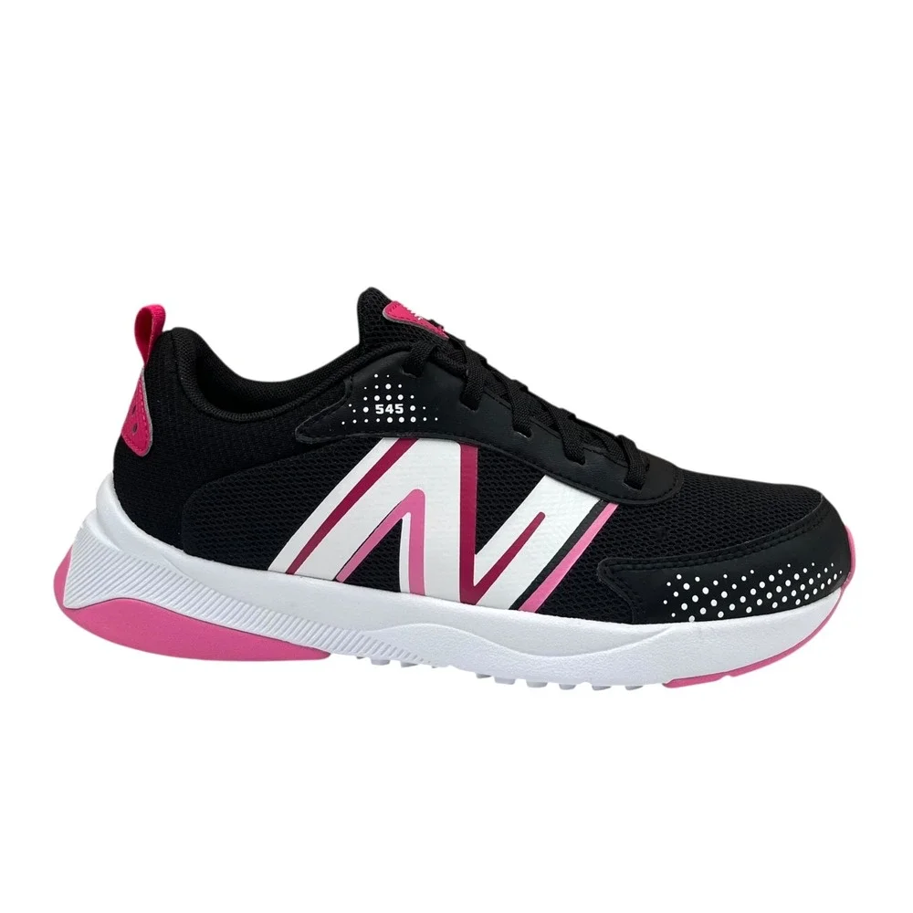 New Balance Youth Girls DynaSoft 545 v1 Running Shoes Size 3.5 Black Pink Laceup